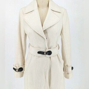 Via Spiga wool blend coat with belt